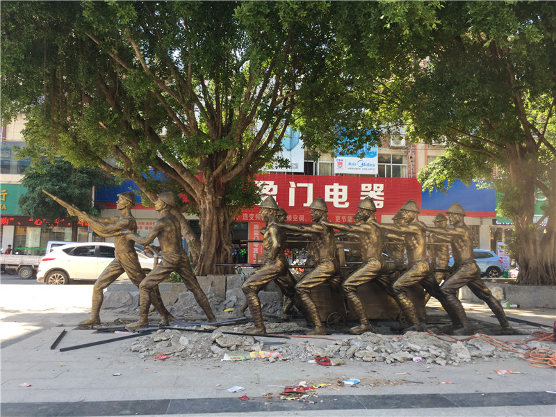 仿铜玻璃钢雕塑