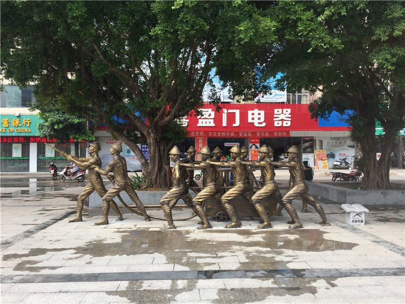 仿铜玻璃钢雕塑